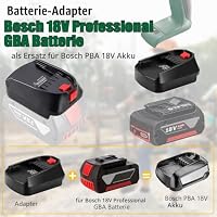 BOSB18C Batterieadapter für Bosch GBA auf PBA, Akkuadapter für Bosch Professional 18V System Akku auf PBA/PSB/PSR Elektrowerkzeug (Blau auf Grün) – Ansicht 2