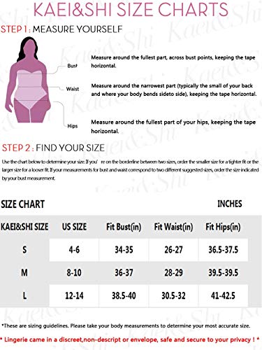 Kaei&Shi 271 Present Bow Lingerie,Holiday Bra And Panty Set,Sexy Strappy Lingerie Sets Birthday Anniversary Valentine'S Day Gift,Red,Small thumb #5