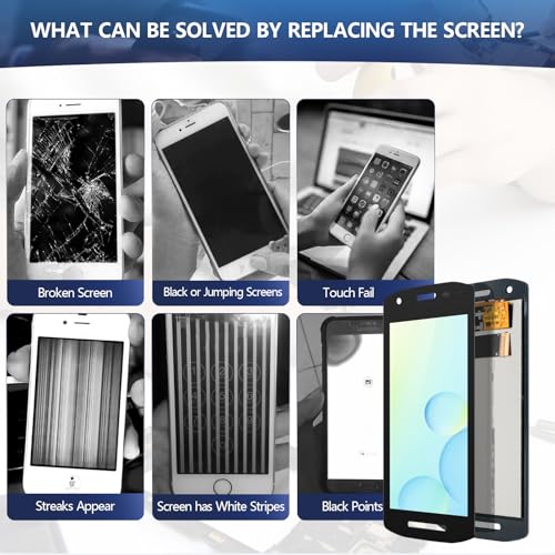 YWLRONG for Zebra TC21 Screen Replacement for Zebra TC21 TC210K TC26 Display Touch Screen Digitizer for Handheld Barcode Scanner Assembly Replacement with Tools（with Camera Cutout ） by YWLRONG - Image 2