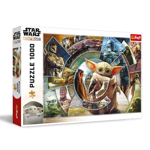 Trefl - Star Wars The Mandalorian, Die Reise von Grogu - Puzzle 1000 Teile - Puzzlespiel mit Serienfiguren, für Erwachsene und Kinder ab 14 Jahren