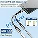 USB C to 3.5mm Headphone and Charger Adapter, 2-in-1 Type C to Aux Jack Cable with PD 60W Fast Charging for iPhone15 16 17 Pro Max, Samsung Galaxy S22 S23 S24 S25 Ultra, Note 20, iPad Air4, Pixel 8 9