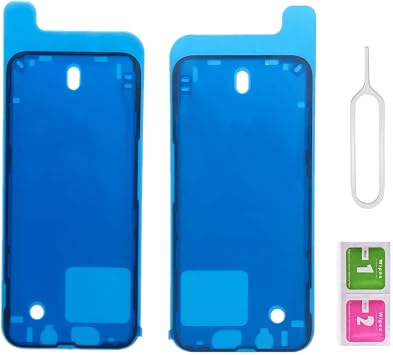 2Pack OEM Original Adhesive Waterproof Tape Stickers Glue for iPhone 13 Mini Front Housing Frame Sticker Tape Strips Screen Pre-Cut Seal Adhesive iPhone 13 Mini