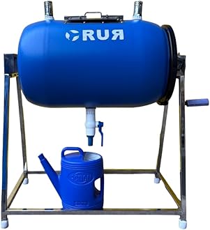 RGGC - XS (1kg/Day) : RUR'S Innovative Aerobic Tumbler Bio Composter. Perfectly Crafted for Home Composting. No Leaks, No Smell & Rodent Free. Removes All hazzles of composting with Bins!