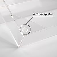 Vista 6 de Estante de 3 niveles montado para botellas, expositor de acrílico transparente para joyas, pop, botellas, cupcakes/coleccionables, soporte