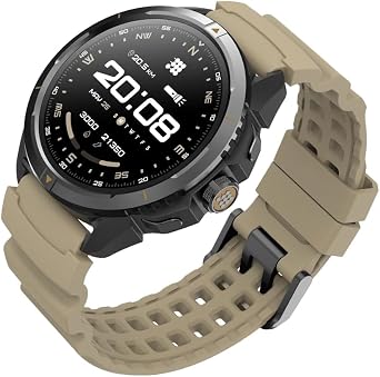 Cubitt Terra Rugged Smartwatch with Dual-Band GPS, 1.48 AMOLED Display, Offline Maps, VITA AI, AI Coach, Readiness Score, 5ATM, 14-Day Battery Desert Sand