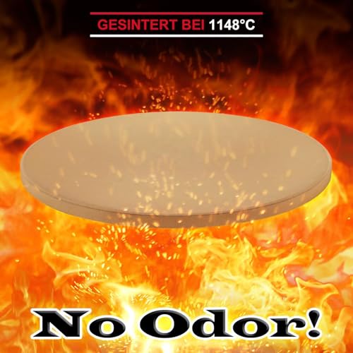 Pizzastein Unicook rund 30,5 cm für Backofen und Grill