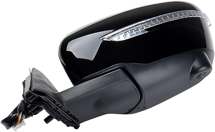 Astra Depot Left Driver Side Mirror NI1320289 963026FL0A Compatible for 2014-2019 Nissan X-Trail T32 Rogue Sport, Black Housing w/ 360° Camera, Heated, Power Folding, Turn Signal Lights, 13-Pin Plug
