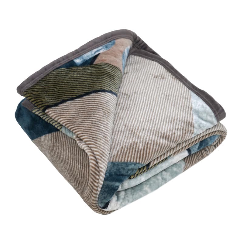 Image of Florida Hazel Fleece Double Size Blankets Super Soft Flannel Fuzzy Blanket for Double Bed with Custom Prints 240 x 245 cm