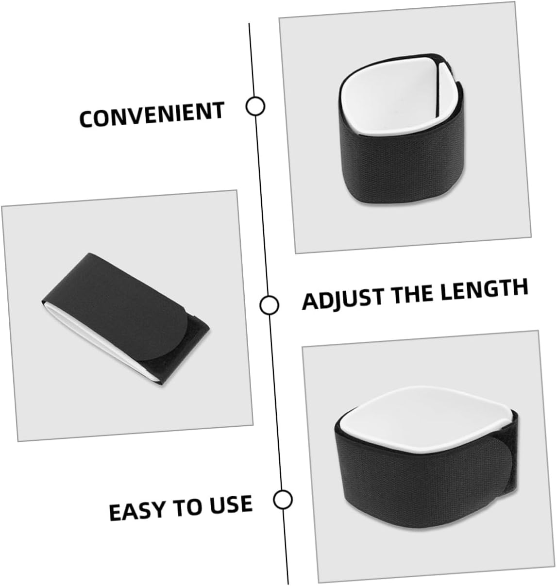 6pcs Snowboard Straps Sled Fixing Tape for Winter Sports Hook and Binding for Skiing and Snowboarding Gear