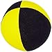 Produktbild Jonglierball: HENRYS Beanbag Superior (Velours) 67mm, schwarz-gelb