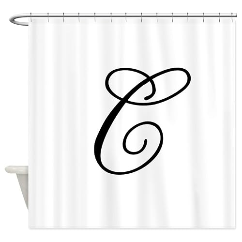 Monogrammed Shower Curtain Amazon Com