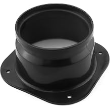 Dryer Vent Wall Plate 4Inch/100mm ABS Plastic Air Duct Connector Flange Panel Duct Connector Flange Inlet Fitting for Ventilation Straight Pipe, Wall and Ceiling Square to Round