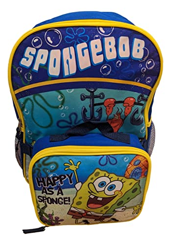 Spongebob 16" Backpack With Detachable Matching Lunch Box #TOP2