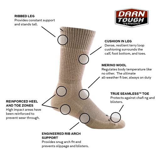 DARN TOUGH Tactical Midweight Boot Sock (Style #T4021)2