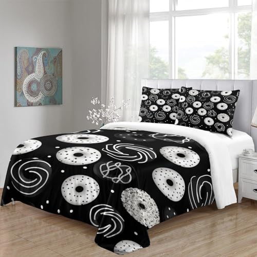 VerimP I Love Doughnuts. Conjunto de cama capa de edredom 3D estampada em 3D para crianças e adultos