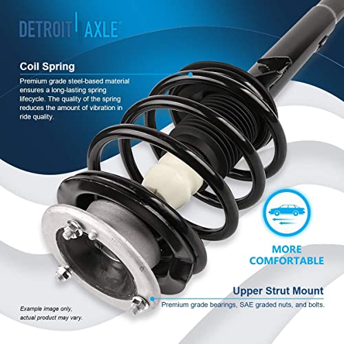 Image of Detroit Axle - Front 6pc Struts Tie Rods for BMW 320i 323i 325i 325Ci 328i 328Ci 330i 330Ci, Tie Rods Struts w /Coil Spring Replacement Suspension Kit
