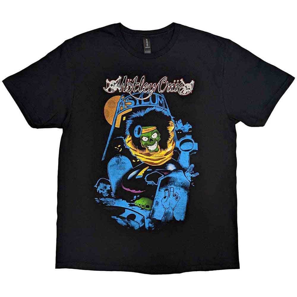 Motley Crue Men's Black 'Feelgood Graveyard' (Black) T-Shirt (Medium)