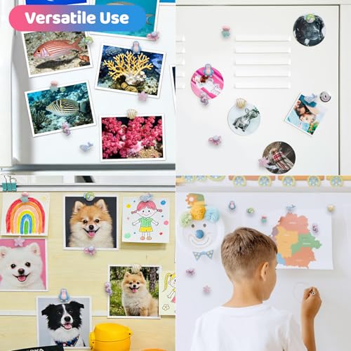 8 imanes decorativos pequeños de animales marinos para nevera miniatura 5