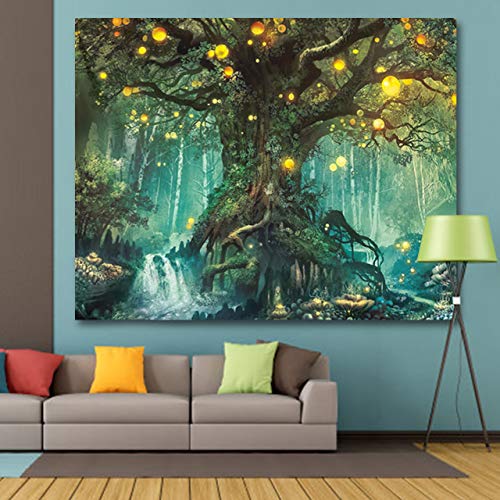 Arazzo da parete con albero della natura, da