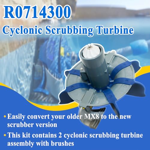 2Pcs R0714300 Cyclonic Scrubbing Turbine Assembly Part with Rotating Brush by Generic - Used condition - Image 3