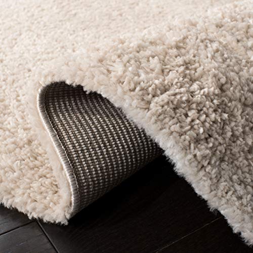 Safavieh August Shag Collection Runner Rug - 2'3" X 8', Beige, Solid Design, Non-Shedding & Easy Care, 1.2-Inch Thick Ideal For High Traffic Areas In Living Room, Bedroom (Aug900D) #TOP4