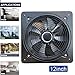 ECUTEE 120W 12 Axiallüfter 2650 m³/h Abluftventilator 300mm Axialventilator Küchenabluftventilator Industrieller Metall Lüfter Wand-/Deckenabluftventilator im Badezimmer (Plattengröße: 350 × 350mm)