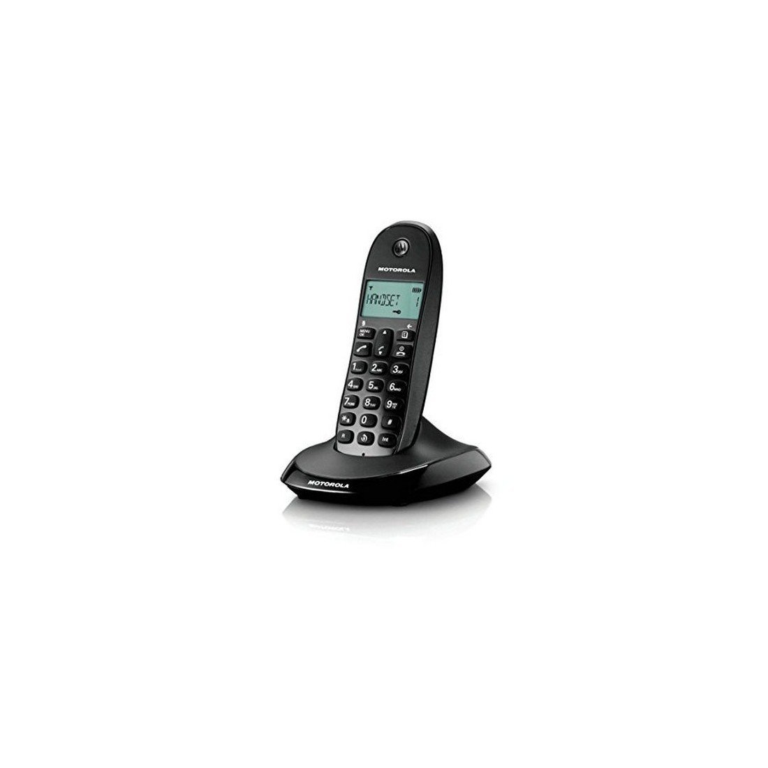 Motorola C1001, Teléfono Fijo, DC-in jack, Negro - 1