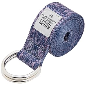 Yoga Exercise Adjustable Straps 8FT with Durable D-Ring for Pilates & Gym Workouts | Hold Poses, Stretch, Improve Flexibility & Maintain Balance