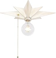 Vista 12 de Lámpara de techo de montaje al ras de 16 pulgadas con interruptor de cadena de tirar para encendido/apagado, luminarias de techo industriales