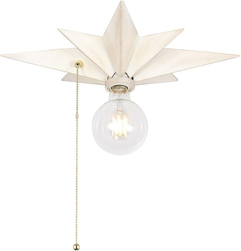 Miniatura 12 de Lámpara de techo de montaje empotrado de 16 pulgadas, luces de techo de estrella de metal negro industrial, lámparas de entrada vintage, iluminación