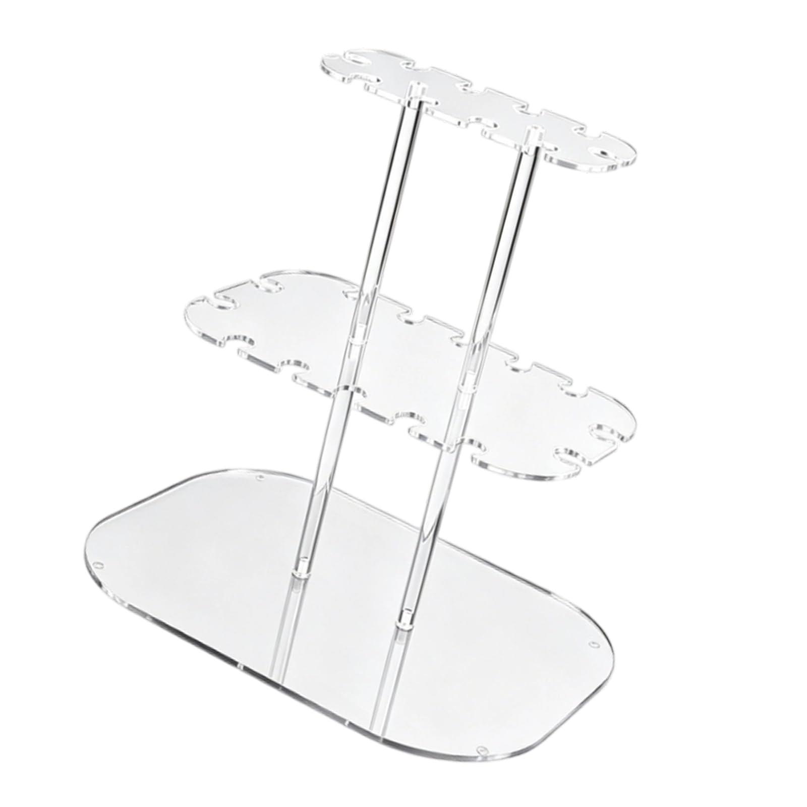 Nucelit Modern Multilayer Champagne Cup Rack Space Saving for Countertop Storage Stand for Restaurants and Event Clear Cup Display Stand