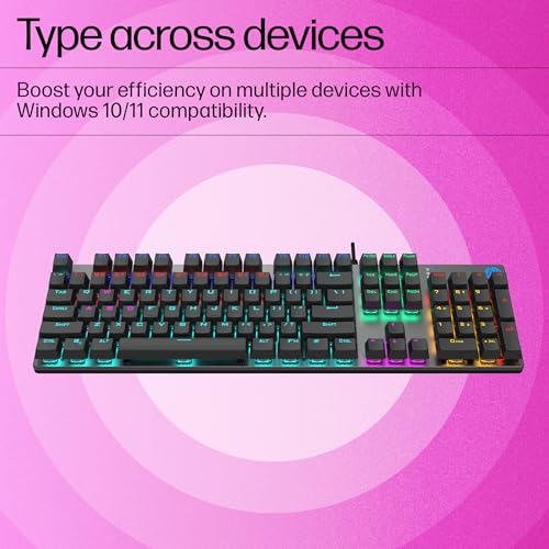 HP GK400F Mechanical Gaming Keyboard - Image 7 of 8