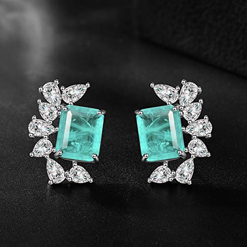 Bijoux en argent solide Paraïba tourmaline d'une brillance exceptionnelle