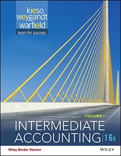 Intermediate Accounting, 16th Edition Volume 1 & 2 Binder Ready Version + WileyPLUS Registration Card