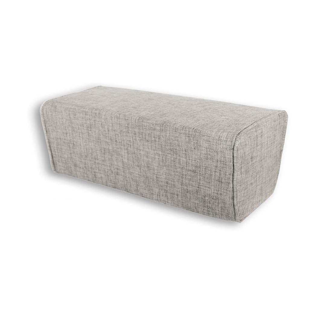 Oreiller rectangulaire 45x15cm en chanvre naturel pour canapé en bois massif coloris A
