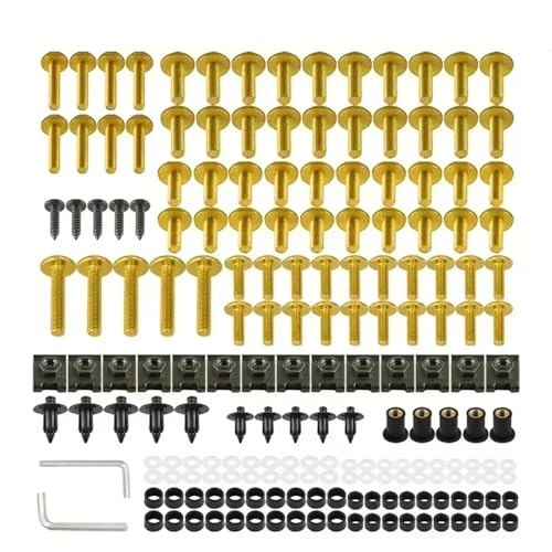 �I�[�g�o�C�p�t�F�A�����O�{���g�L�b�g For CMX250C For Rebel 250/1100 For DCT CTX700 CTX700D CTX700T CTX700N �I�[�g�o�C�A�N�Z�T���[�{���g�ƃi�b�g�̋l�ߍ��킹�L�b�g(Yellow)