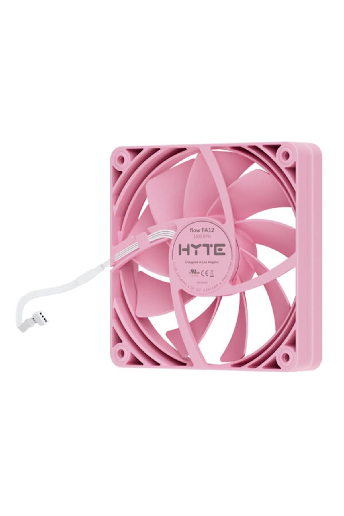 Hyte Fa12 - Caja de lujo de alto flujo de aire de 120 mm, ventiladores Pwm, leche de fresa, paquete de 4
