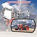 Lifronkit Magnetic Tractor Mirror, Rearview and Side Mirrors for Tractors, Forklifts, Golf Cart, Fit for John Deere, Kubota, Convex Mirror with U-Bracket, Screw-on or Magnets Installation,no Vibration