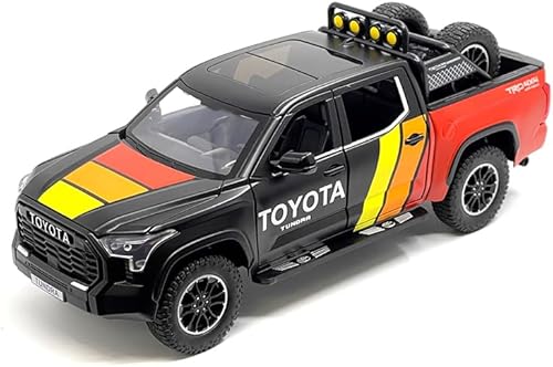 MiJo Exclusives Toyota Tundra TRD 4x4 Off Road - Camión modelo fundido a escala 124 (negro)
