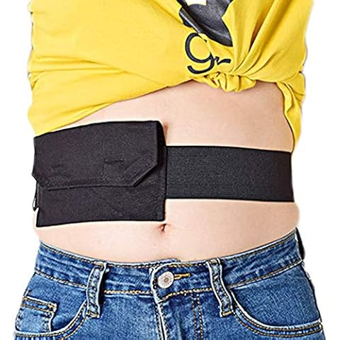 WLXW Peritoneal Dialysis Cover Comfortable PD Belt G/Peg Feeding Tube Holder Catheter Drainage Abdominal Fixation Medical Nursing for Patients (98-115CM),Black Cover