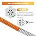 Mi Metty Tie-Out Leinen für Hunde,3m Kausichere Hundeleinen,Tie Out Cables Hofleine Für mittlere bis große Hunde