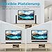 HoYLluDLL 2.0 Kanal Soundbar für Fernseher, 32 Zoll Teilbare 2-in-1-Soundbar für TV Geräte mit 3 EQ-Modi und 3D-Surround-Sound, TV Lautsprecher Soundbars Bluetooth 5.3, ARC/Optical/AUX, KY2020D