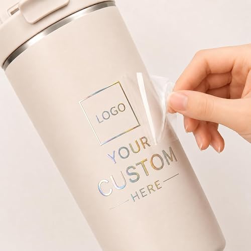 Custom UV DTF Transfer Stickers 100pcs, 3D Waterproof Logo Decals