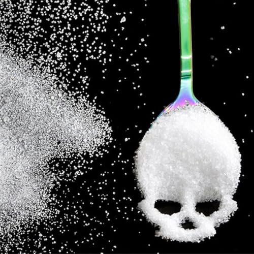 Voyoo 6PCS Edelstahl Schädel Zucker Löffel - Gothic Kaffee Tee Rührlöffel für Bar & Küche