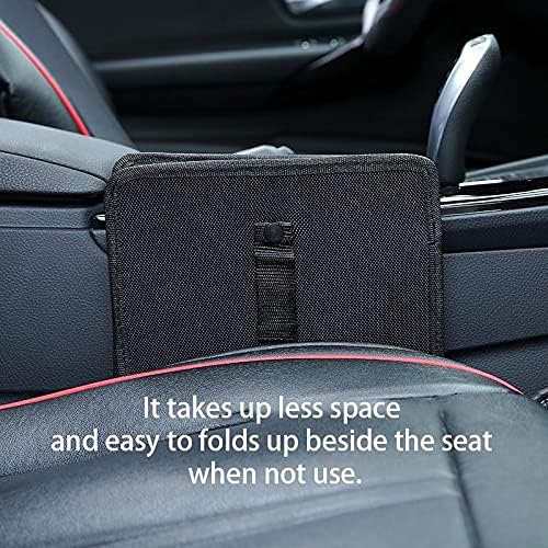 Image of NC Oxford Foldable Car Garbage Can Hanging Trash Can Bin,Waterproof Multifuntional Car Organizer Wastebasket,Vehicle Accessory for Travel and Camping (Larger)