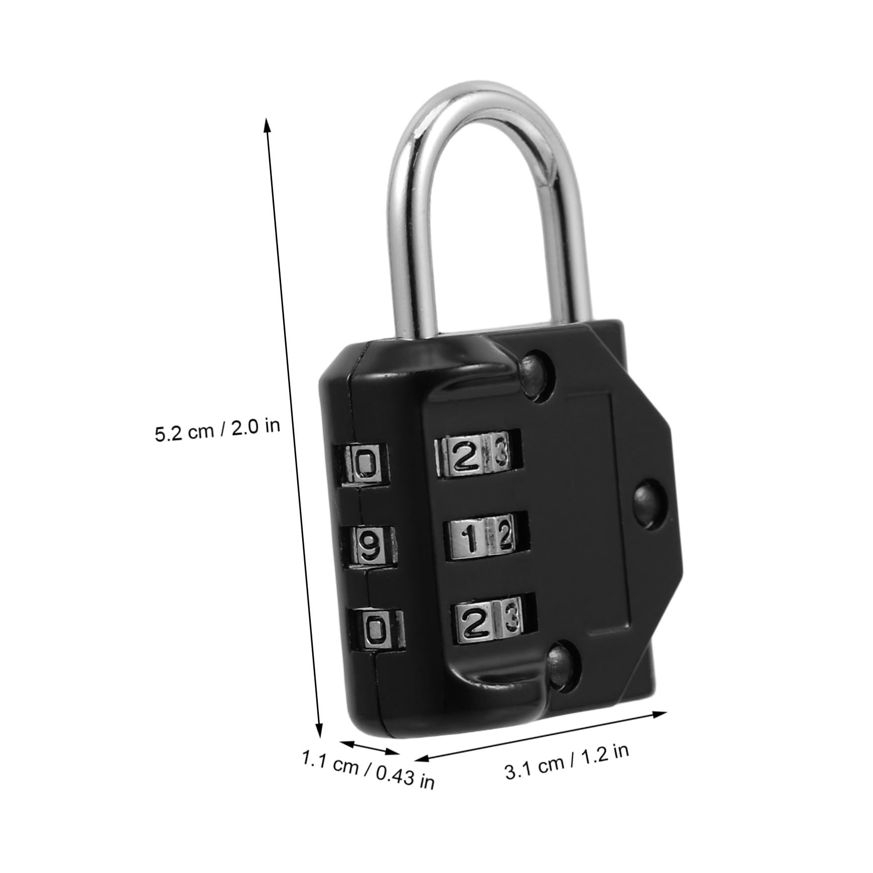 HOLIDYOYO Security Combination Lock Keyless Code Padlock for Luggage Backpack and Cabinet Weatherproof Reliable Small Lock for Enhanced Protection and Easy Operation