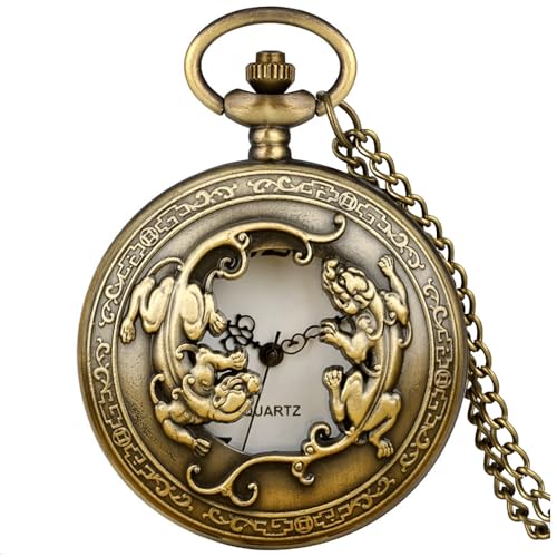 Vintage Quartz Pocket Watches for Men with Chains Pendant Pocket Watch Women’s Necklace Watches Unique Designs with Box - Image 3