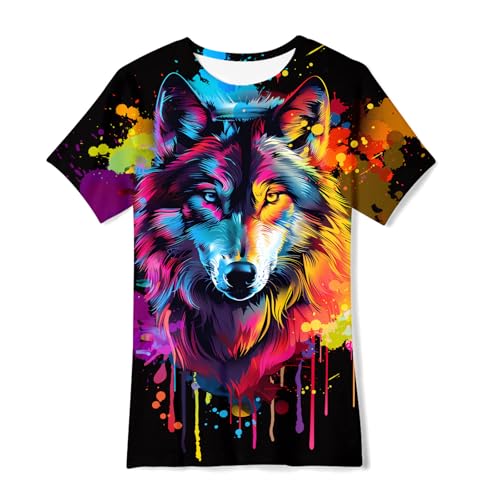 Image of uideazone Tshirts for Boys Kids Short Sleeve T-Shirt 3D Graphic Tee Shirts Tops Clothes 4-16 Years