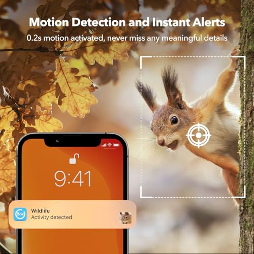 Gleemall 4G Lte Cellular Trail Cameras 2K 360° View Live Streaming Game Camera Built-In Sim Card With Motion Activated Color Night Vision Remote Phone Access Solar Powered Trail Camera Ip65 Waterproof thumb #2
