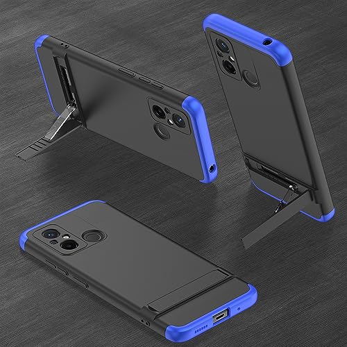 Image of Plastic 3 In 1 Back Cover For Poco C55 / Redmi 12C